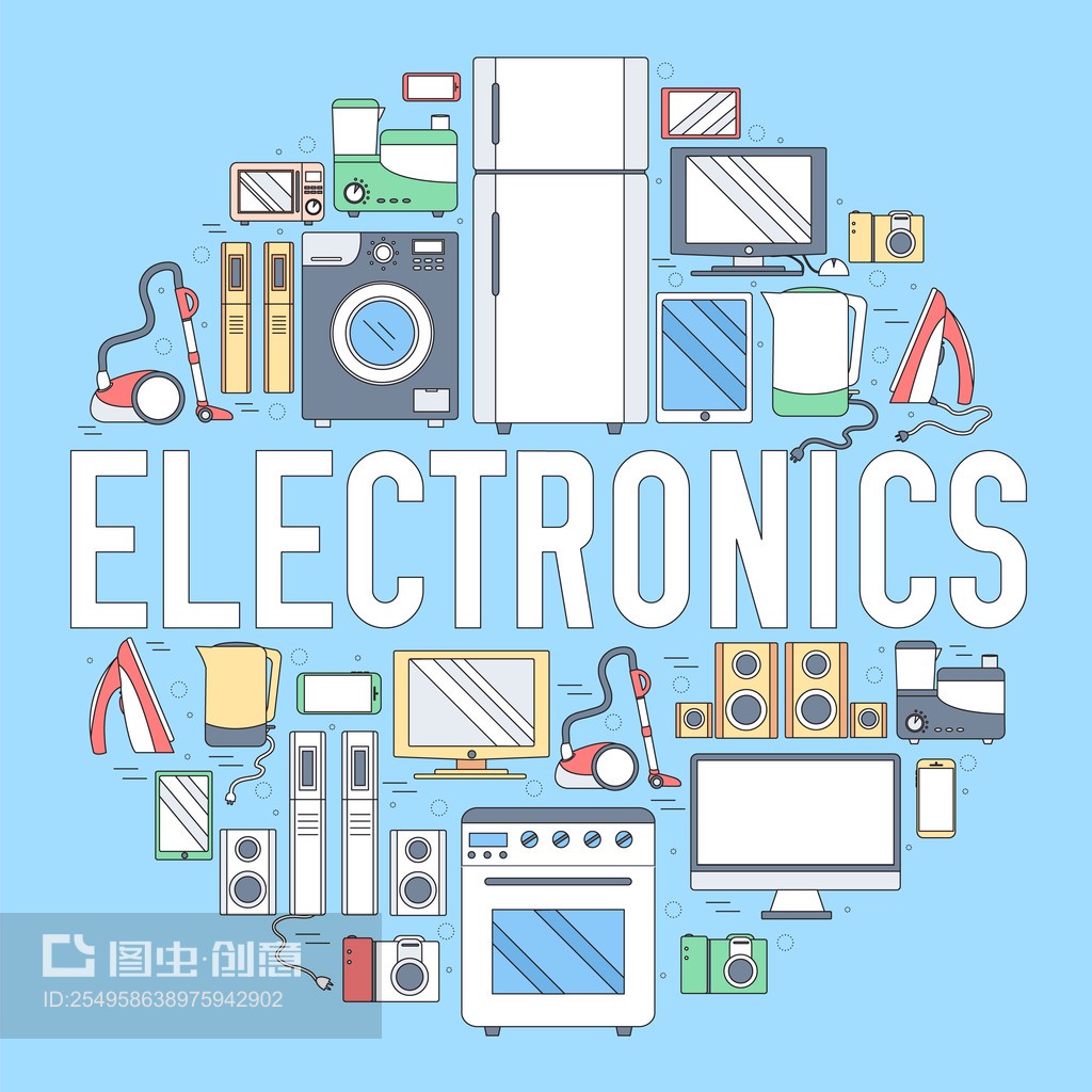 家用電子電器圈信息圖形設(shè)計(jì)與應(yīng)用